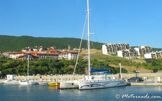 Vista desde el mar, resort Elenite